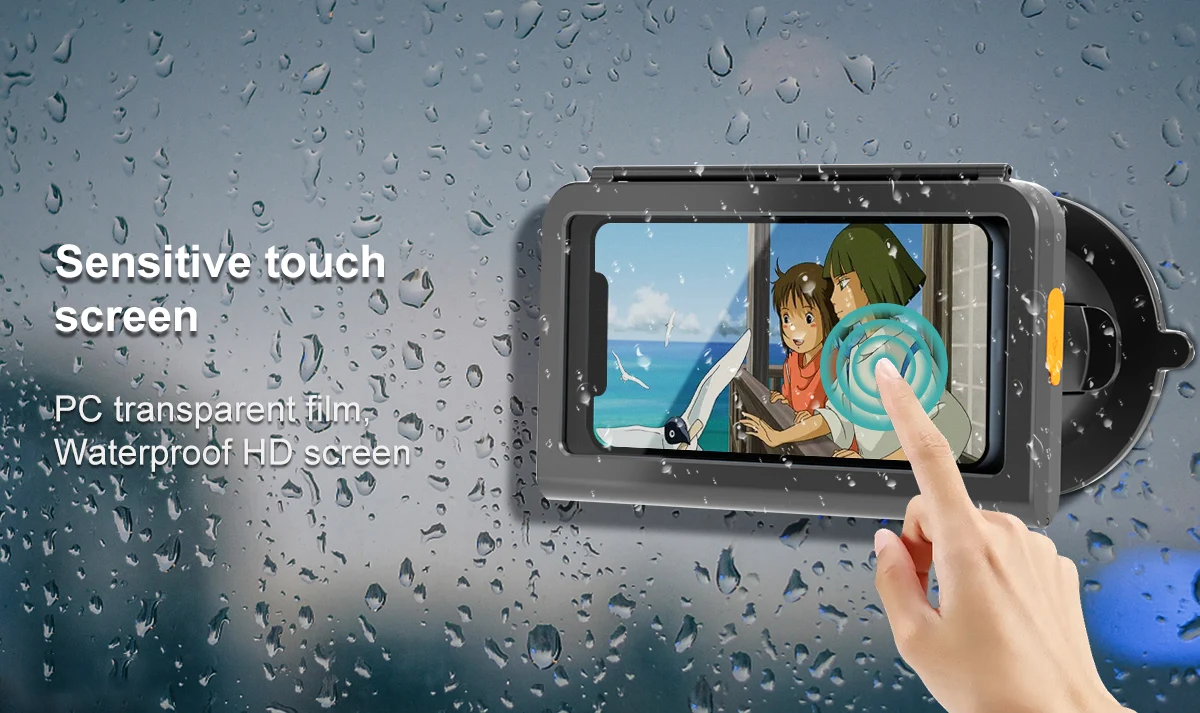 Wall Mounted Phone Stand Bathroom Waterproof Phone Holder Waterproof