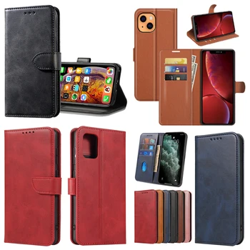 Cell Phone Protector Case For Iphone 13 Mobile Phone Accessories Hot Sale Hand Bag TPU PU Flip Leather Wallet Case For Iphone 13