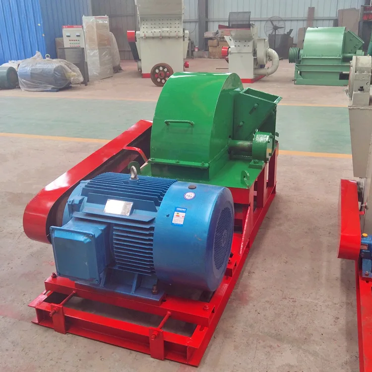 Electric Motor Sawdust Making Machine Wood Log Trunk Crusher Wood Grinding Machine