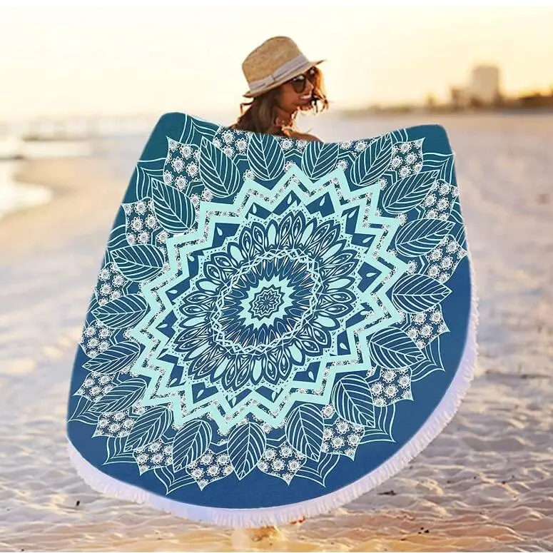 Fashion Round Fruit Printed Beach Towel Sand Free hotsell Towel