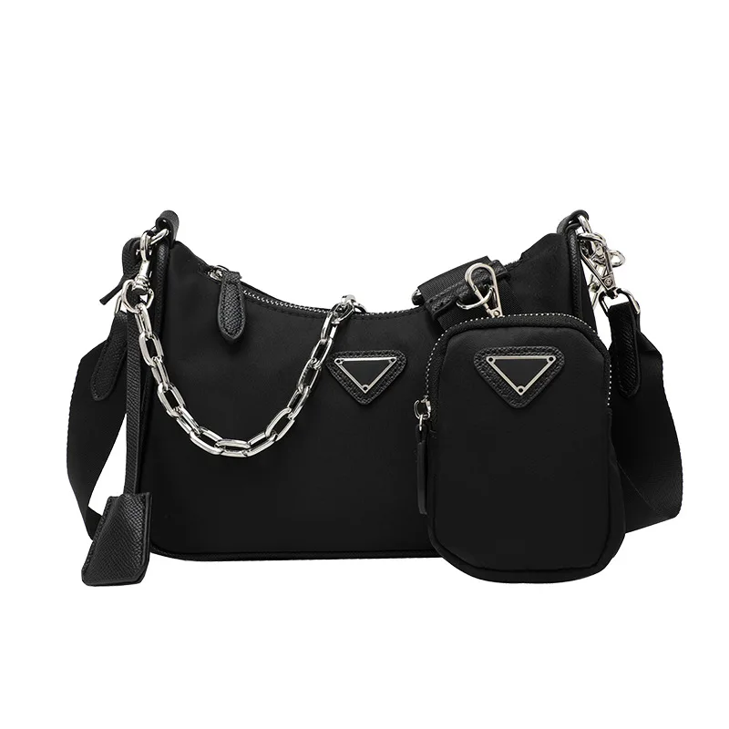 Prada Mini Chain Crossbody Bag in Black