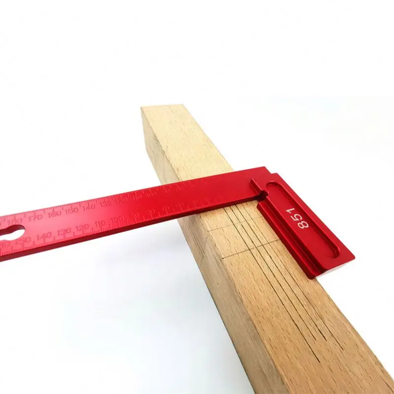 TEBAK W-62  Woodworking 90 Degree Measuring Tool L Shape Carpenter Square Right Angle Ruler