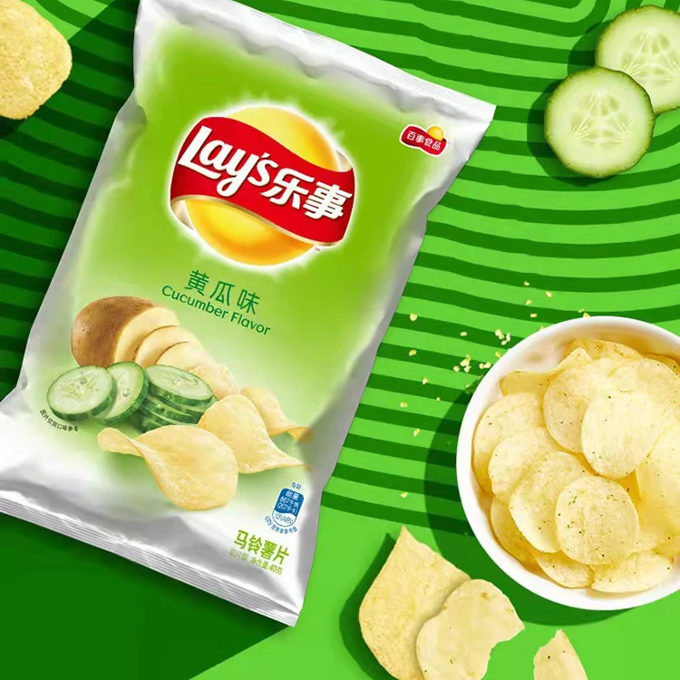 Lays Potato Chips 40g Original Cut Cucumber Flavor Tomato Flavor