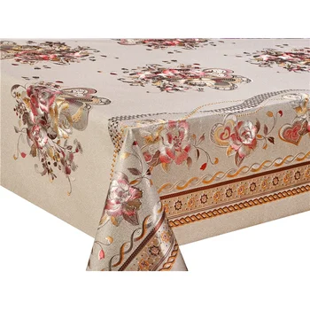 XHM Factory Jacquard Polyester Printed Tablecloth Thick Table Cloth