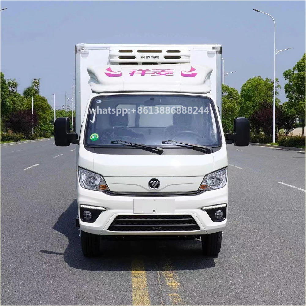 Factory Low Price FOTON  M2  Mini  Van Refrigerator Truck   Cold Storage Car     Reefer Truck