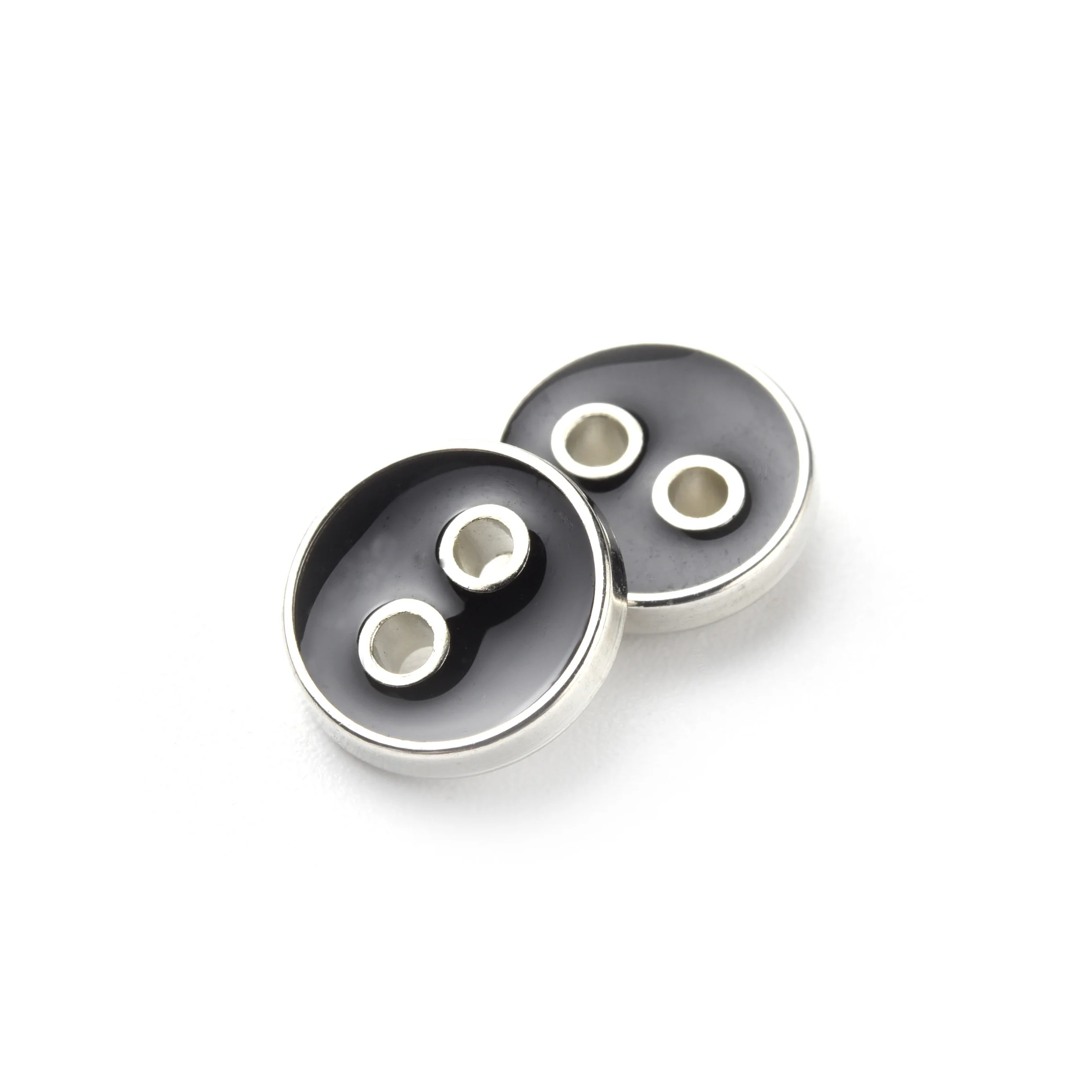 Customize Design 2 Holes Abs Plastic Coat Leather Jacket Button Shirts Garments for Women Men