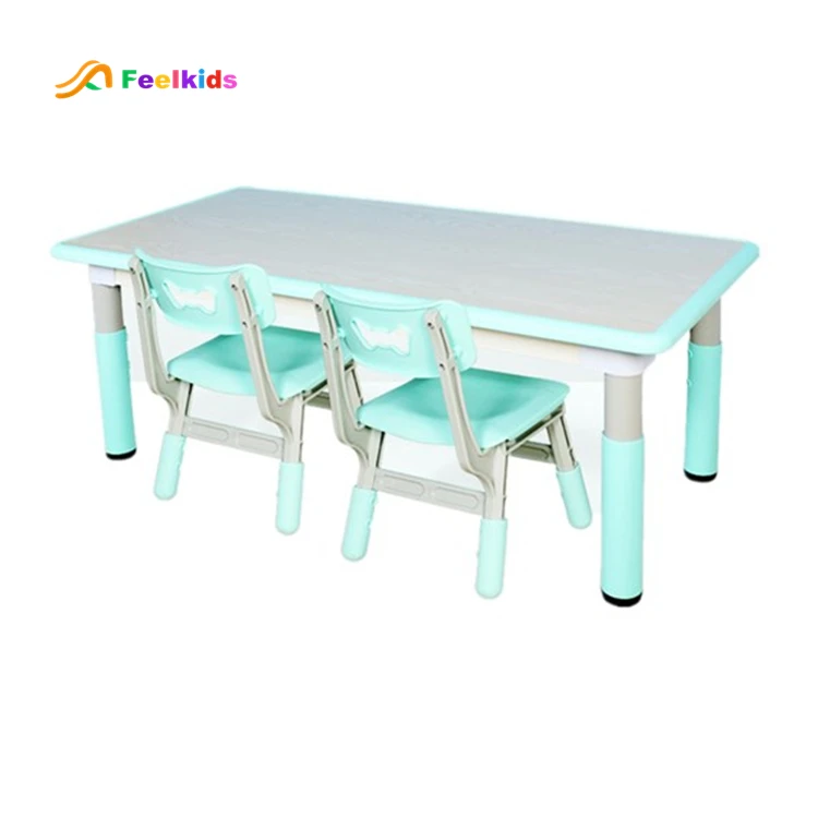 Plastic Modern Children's Adjustable Kids Table and Chair Set for Bedroom and Living Room Use