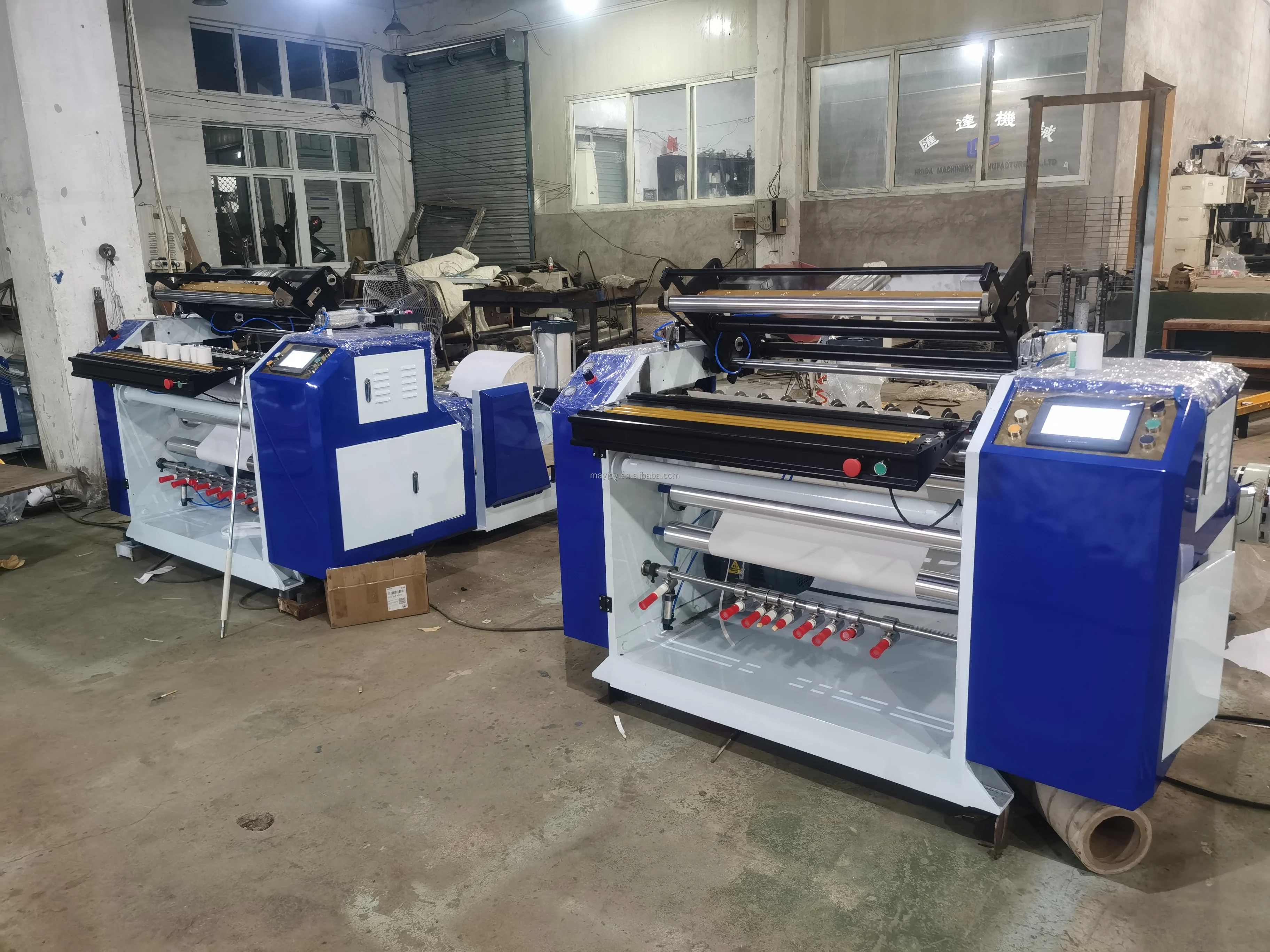 Automatic Cash Register Paper Roll Rewinding Machine Thermal Paper Slitting Machine Used for ATM
