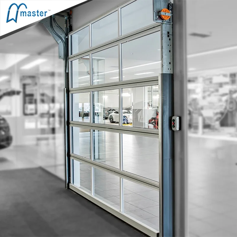 Fancy Frameless Mirror Tempered Glass Garage Doors for SALE