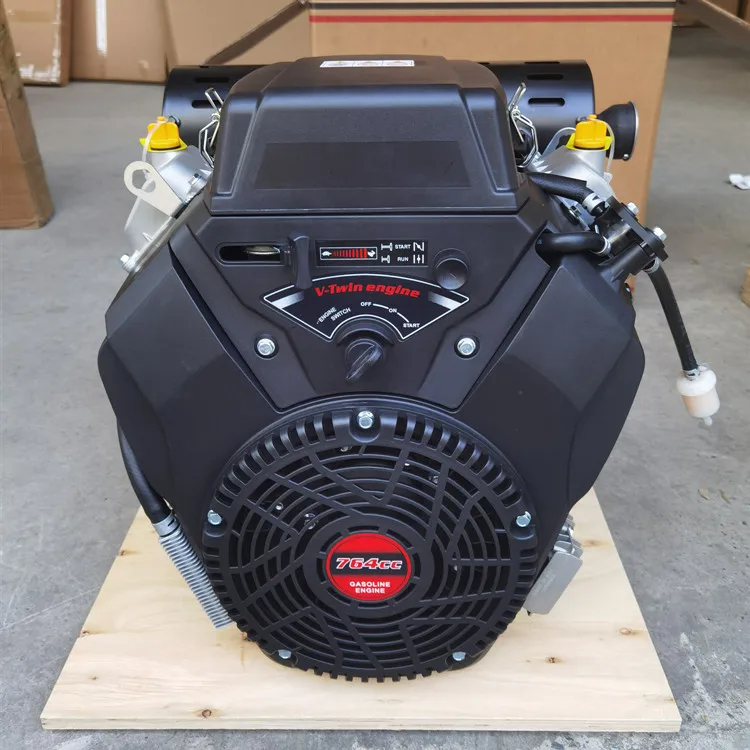 30HP 764cc V Twin Cylinder Gasoline Engine - Air-Cooled, Electric