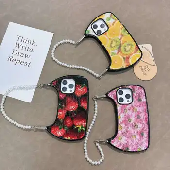 2024 new arrival customize 3D diamond Handbag Phone Case for iphone 12 13 14 pro max  protective lady  phone case