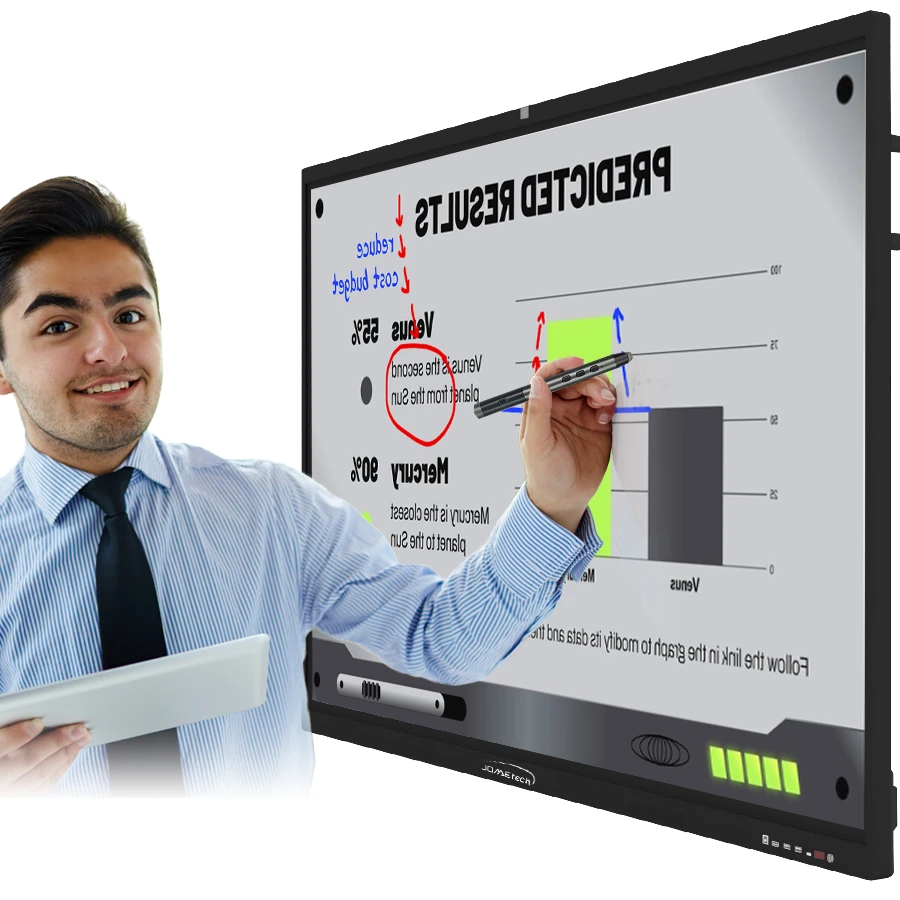 Dual System Touch Screen 85 Inch TV Office Teaching Machine Interactive White Board India