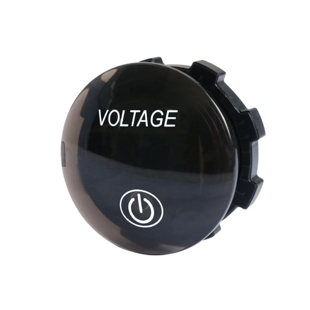 YichengTek A06K 12V 24V DC Battery Mini Voltage Meter Voltmeter Digital with Touch Switch on OFF BUTTON