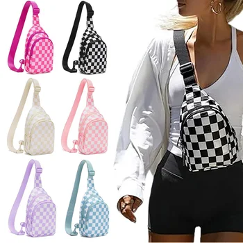 2025 Trending Nylon Waterproof Zipper Closure Adjustable Strap Outdoor Sports Crossbody Waist Bag Fashion Casual Unisex