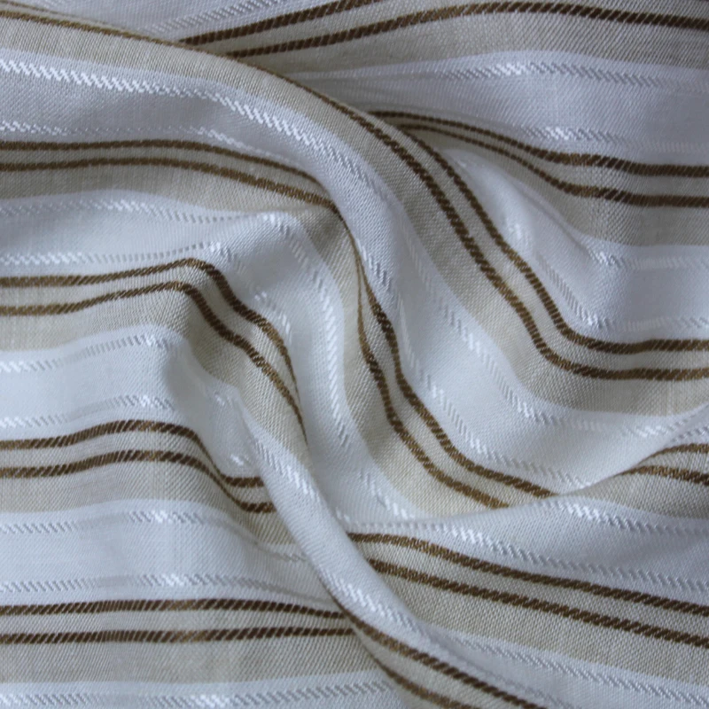 Заводская низкая цена тенсель Лен вискоза смесь ткани пряжа окрашенная полосатая ткань