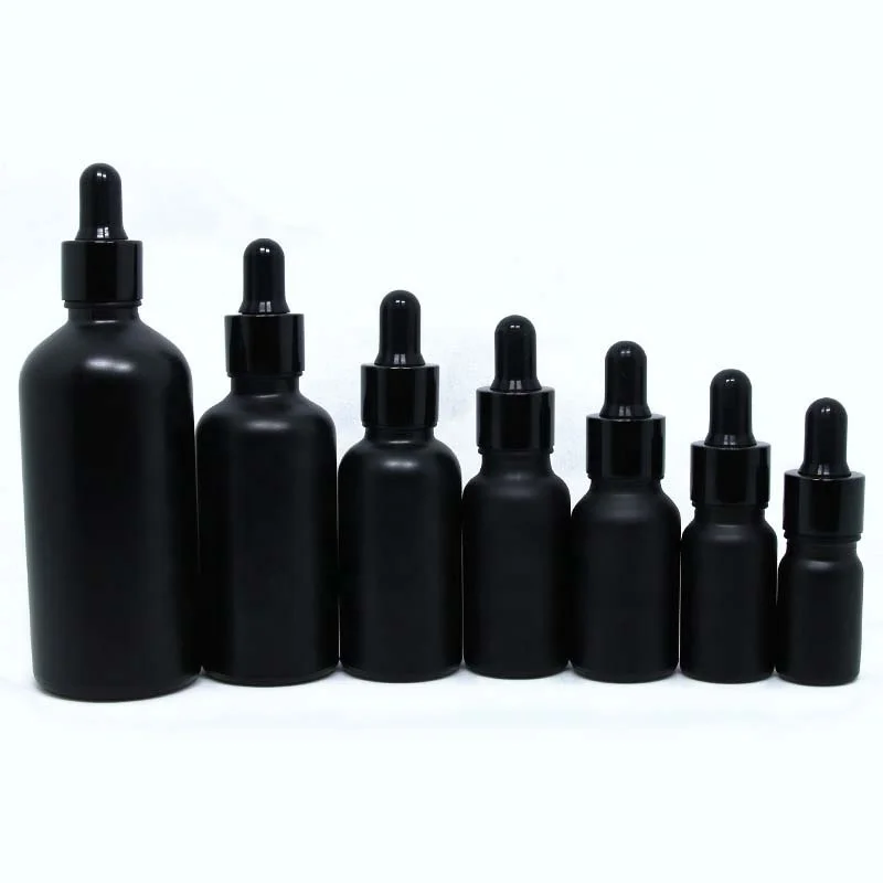 Penjualan panas 20ml 30ml 50ml 10ml botol penetes kaca bahu datar bening