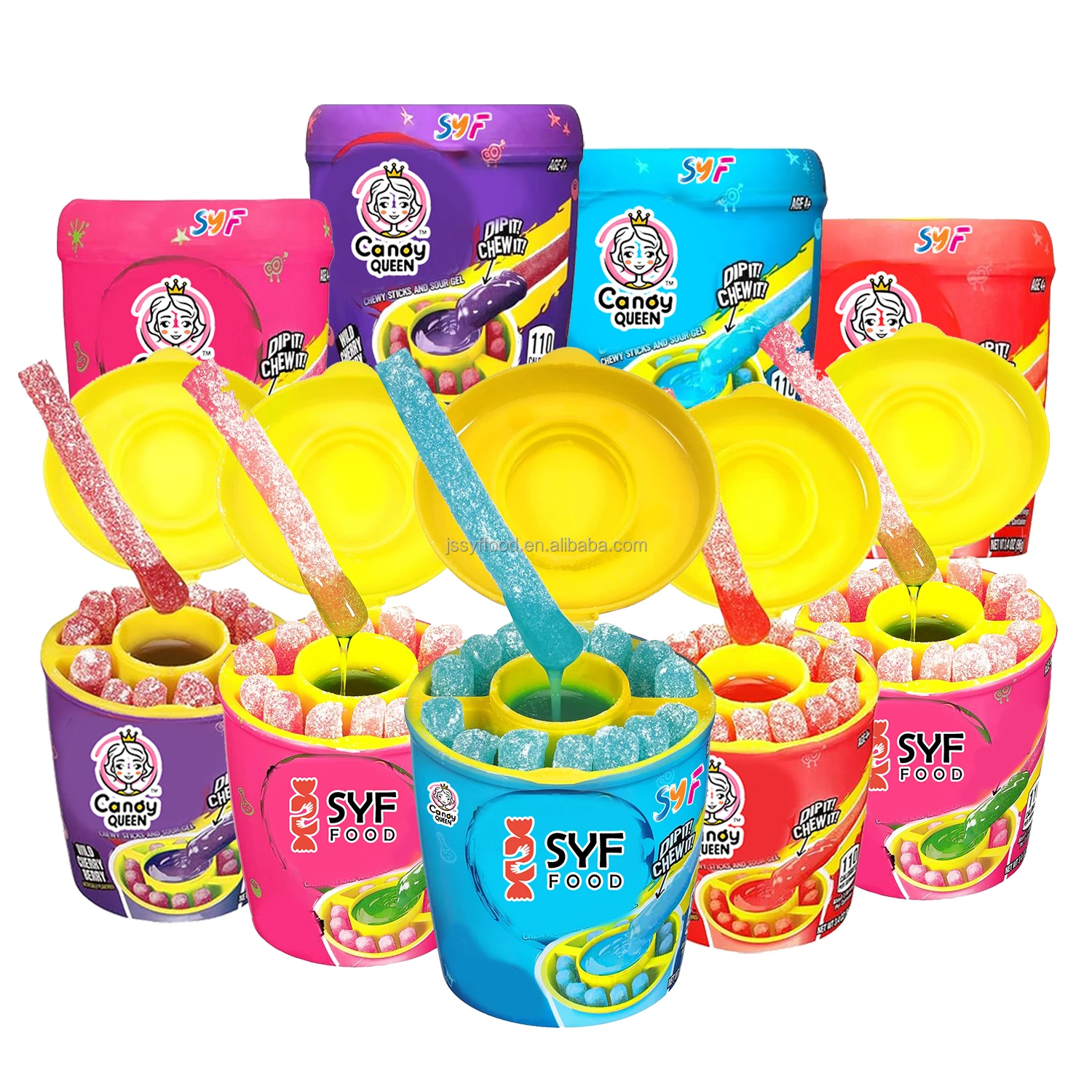 Haccp/brc Certificate Wholesale Halal Sour Fruit Flavour Icing Dipping ...