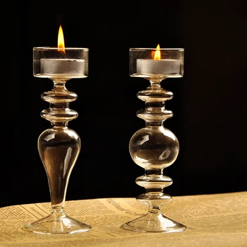 56H Wholesale Creative Landscape Candle Holder European Tall Candle Holder Wedding Home Creative Ornaments