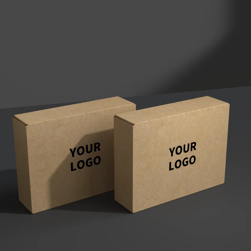 Disposable Customized Takeaway Food Containers Brown Kraft Paper Fast ...