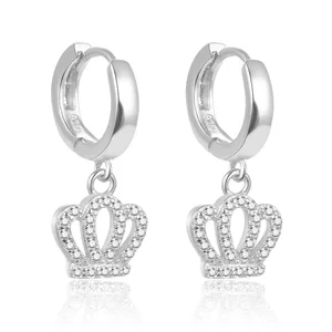 POLIVA Cz Zircon 925 Sterling  Women Lever Back Earring Korean Wholesale Cute Earrings