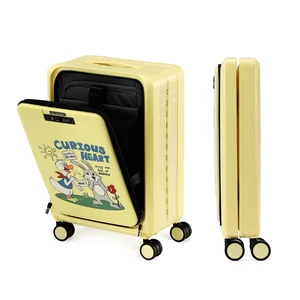 18 Inch PP Spinner Folding Luggage with Laptop Bag Custom Portable Carry on Suitcase Traveling Zipper Factory Wholesale