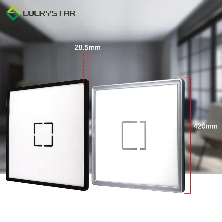 Сверхтонкая декоративная рамка на заказ, экономичный светодиодный потолочный светильник, квадратный 4000 x лм/Вт k, светодиодная панельная лампа 22 Вт