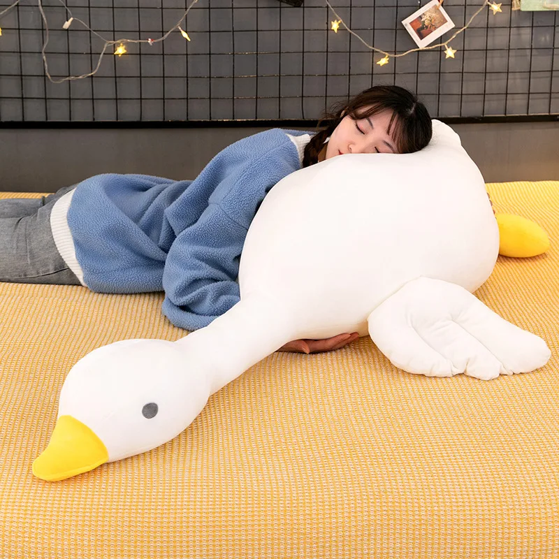 Big outlet white goose pillow children's doll plush toy