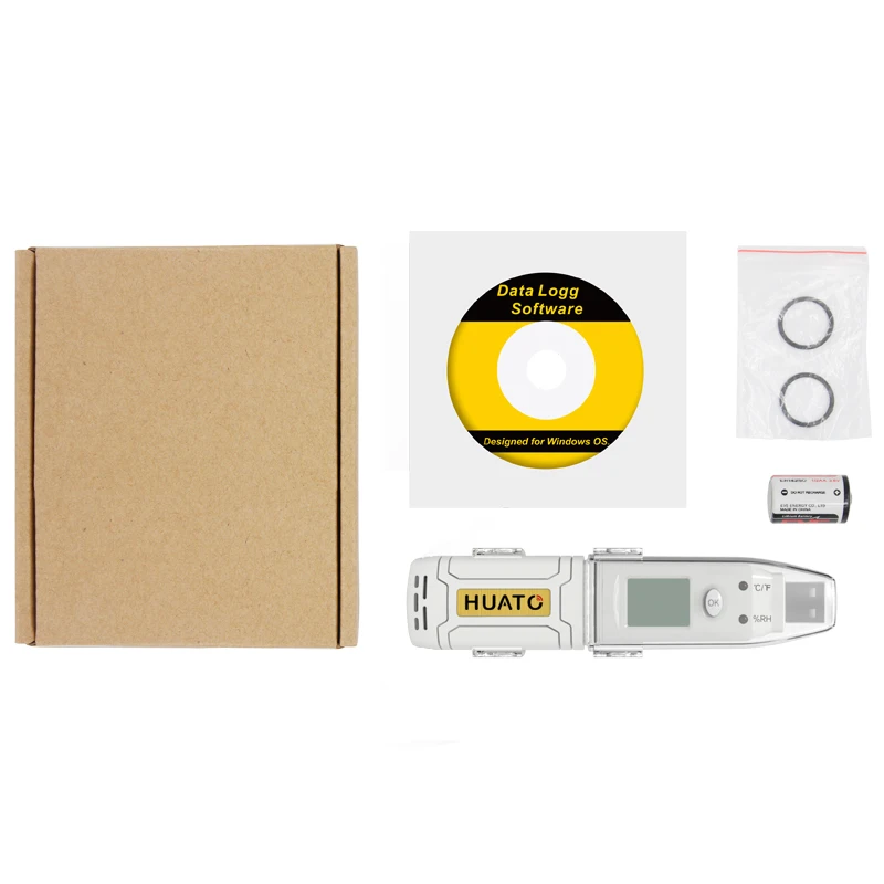 Cold Chain Usage Waterproof Portable Container Temperature Humidity Sensor Usb Data Recorder