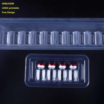 Cost-effective Customized Serum Vials Packaging Medical Blister Tray for Medication With your Logo