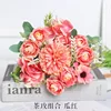 Tea rose combination-melon red