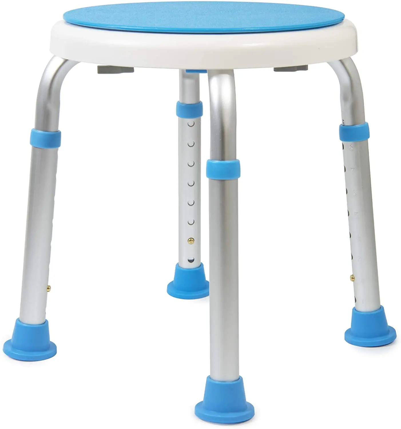 Adjustable Toolfree Assembly Swivel Shower Stool,Shower Chair For