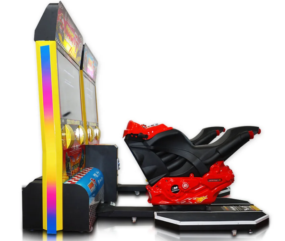 2024 Popular Indoor Amusement Coin Operated Arcade Simulator 42 LCD MANX TT 2 Players Motorcycle Racing Game Machine