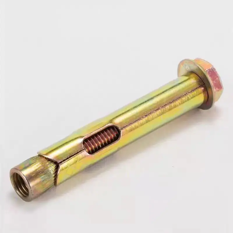 Manufacturer Yellow Metric 4.8 Zinc Plated Fasteners Sleeve Anchor Bolts Metric Anchors High Visibility Fasteners for Easy