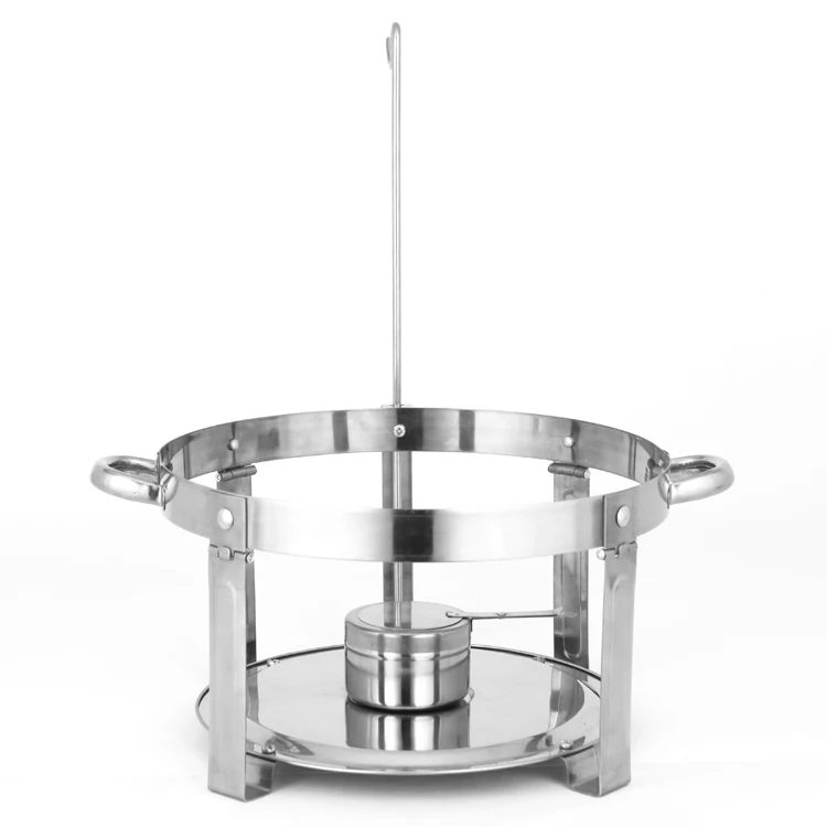Hotel Chafer Dish Buffet Set Stainless Steel Food Warmer Buffet Stoves Stainless Steel Round Chafing Dishes With Lid_5