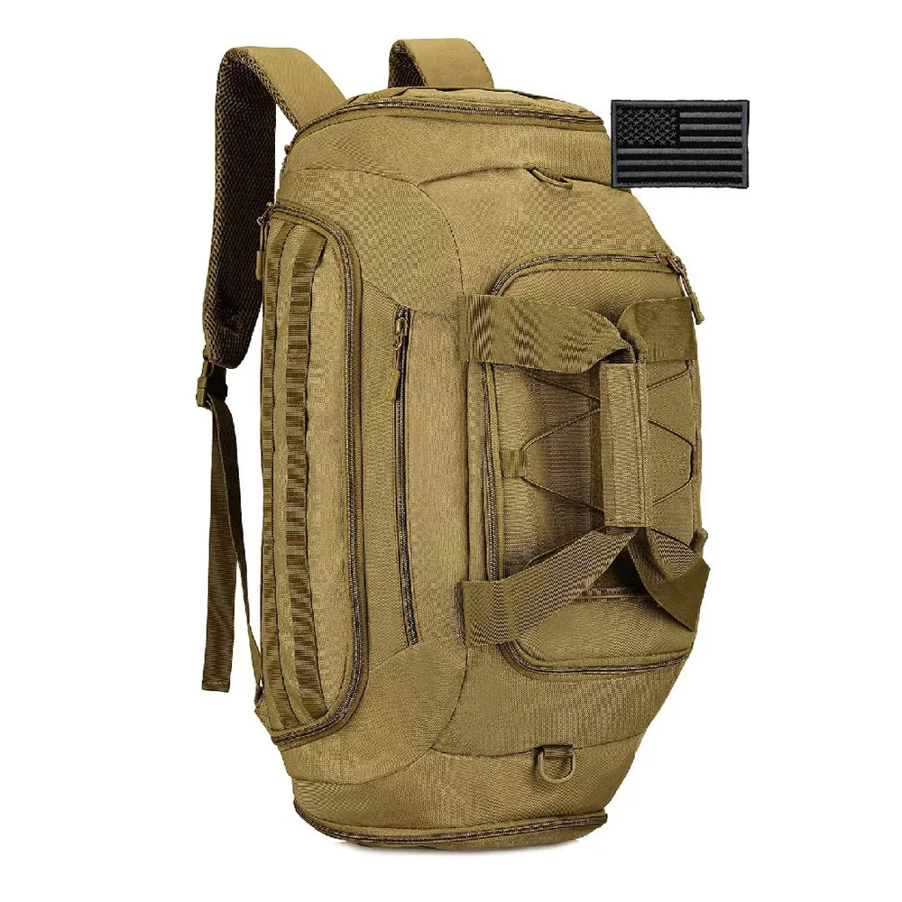 FREE SAMPLE Assault Bags Men's Sports Gym Backpack Training Luggage Compartment Travel Camping Bag Outdoor Canvas Backpack