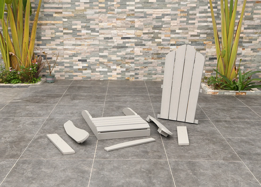 Cadeira Adirondack Dobrável de Plástico Imitação Madeira para Jardim e  Praia com Capa - Oferta Imperdível, image size:1107x794