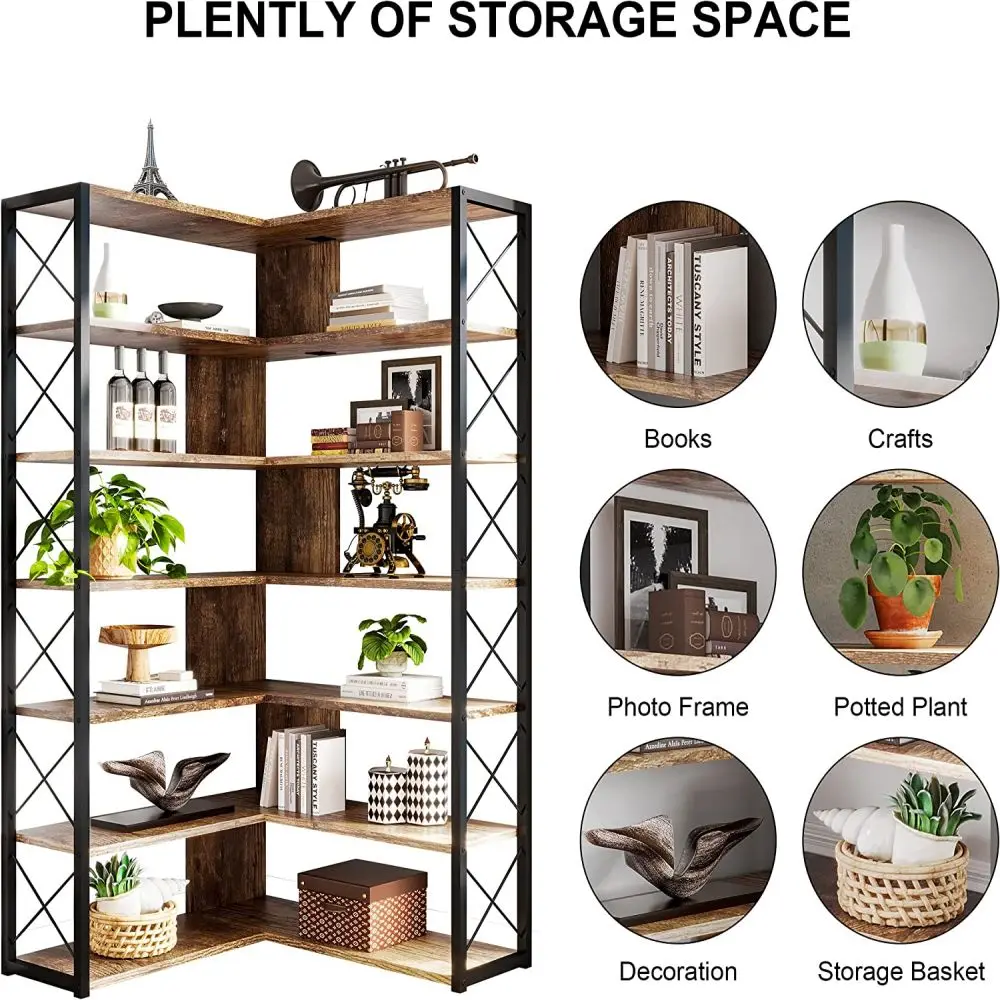 Factory Wholesale Industrial Bookcases Bookshelf Home Office Furniture