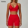 Bright-Red-Bra-Shorts