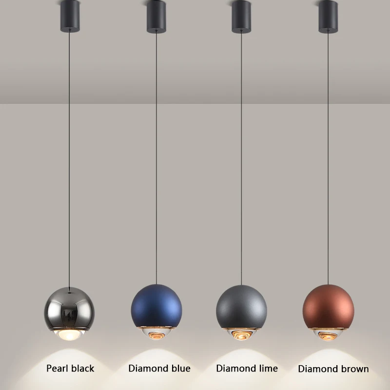 Zomi Aluminum Ball Pendant Lights 25w Multi-color Led Ceiling Light Bar ...