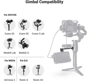 Smallrig Adjustable Camera Monitor Mount for Dji Ronin-S/Ronin-Sc & Zhiyun Crane 2s/Crane 3/3s/Weebill-S -2889 product image