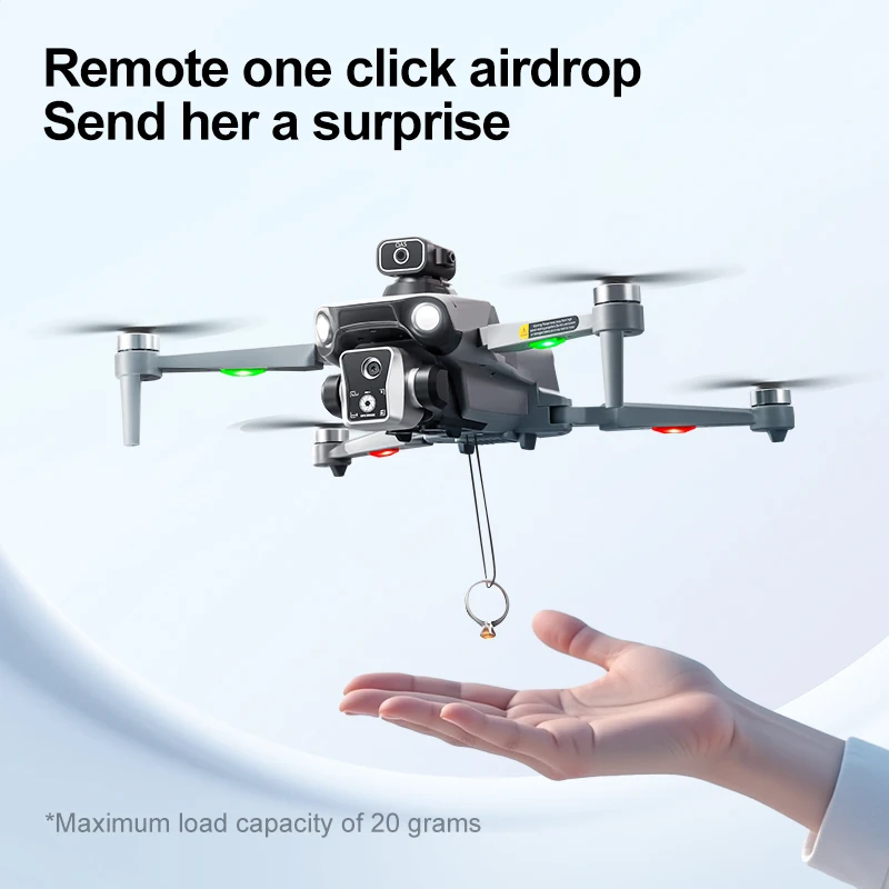 4K GPS Dual Camera Quadcopter Drone with Remote Control Airdrop