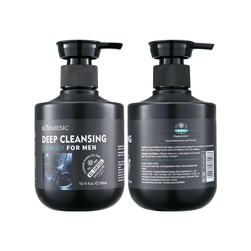 OEM Private Label KORMESIC Man Deep Cleansing Facial Cleanser 300ml
