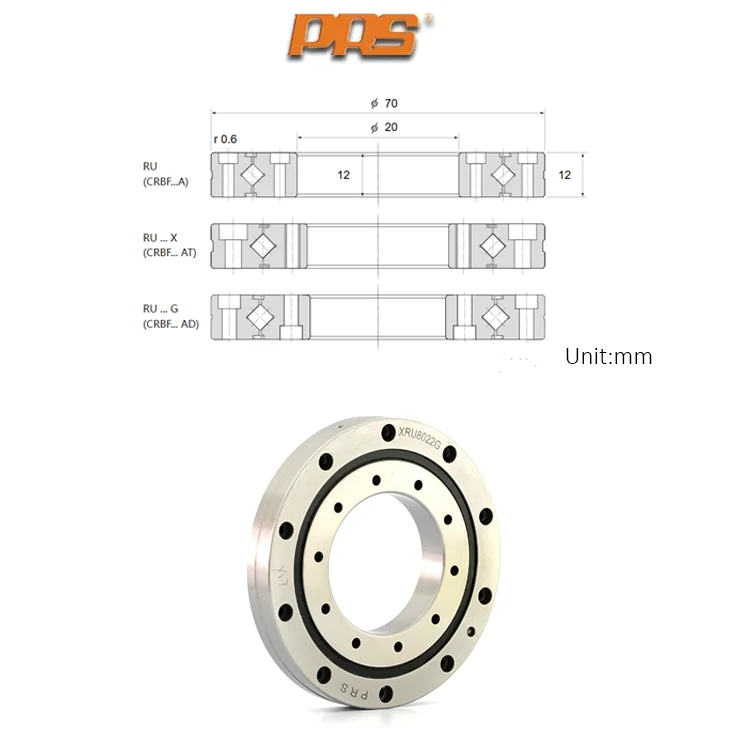 product ru42 crossed roller ring bearing 20mm id x 70 od x 12 mm wide xru2012 crbf2012at cross cylindrical roller bearings-34