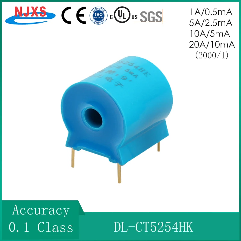NJXSE PCB Mount Mini Current Transformer 1A 5A 50A 60A DL-CT505D DL ...