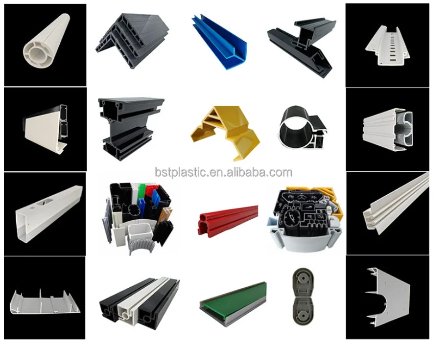 Extruded Rigid Pvc PVC Plastic Extrusion Profile Rigid U Shape Extruded Channel in Orange ...