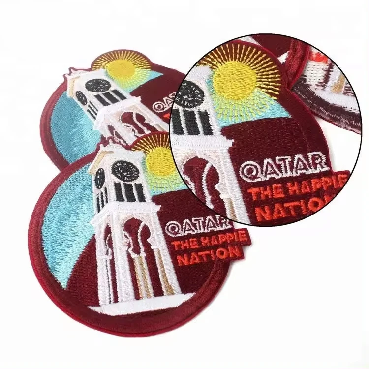 Embroidery Patches Supplier Custom Sports Club Iron on Embroidered Parches for Clothing