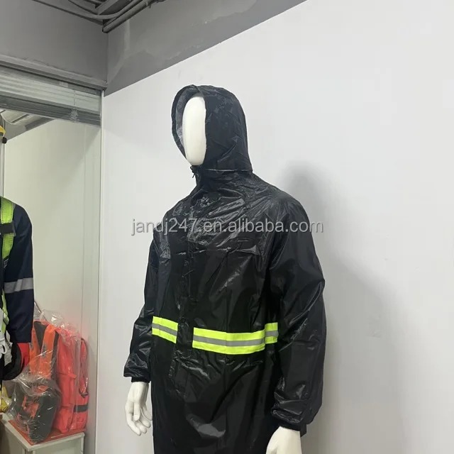 Double Layer Raincoat Suit Pvc Raincoat Waterproof Reflective Rainwear