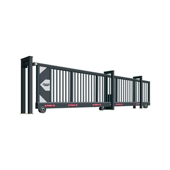 Automatic Sliding Garden Gate Aluminium Retractable Folding Fence for Exterior Retractable Folding Gate