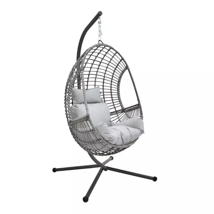 grey indoor egg chair