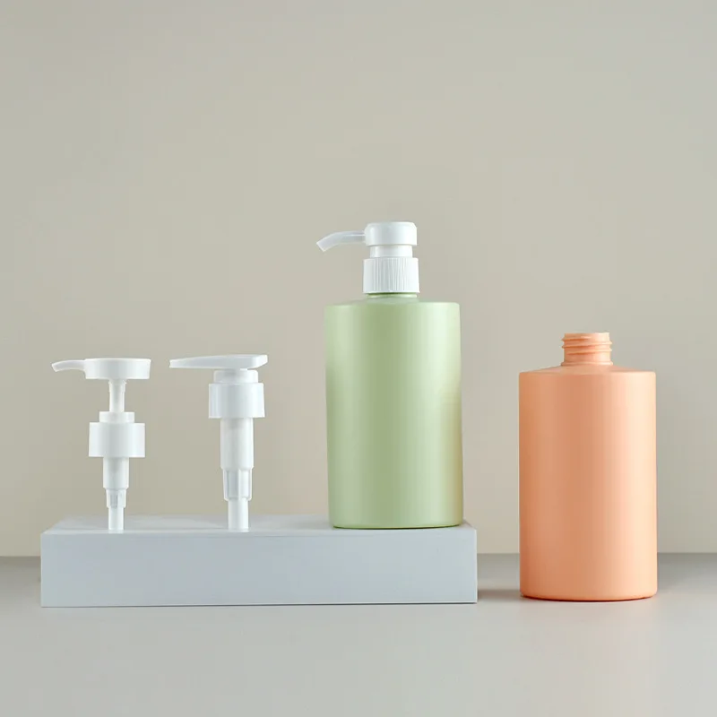 500ml HDPE Plastic Shampoo Bottle Soft Touch Cosmetic Packaging Plastic Bottle